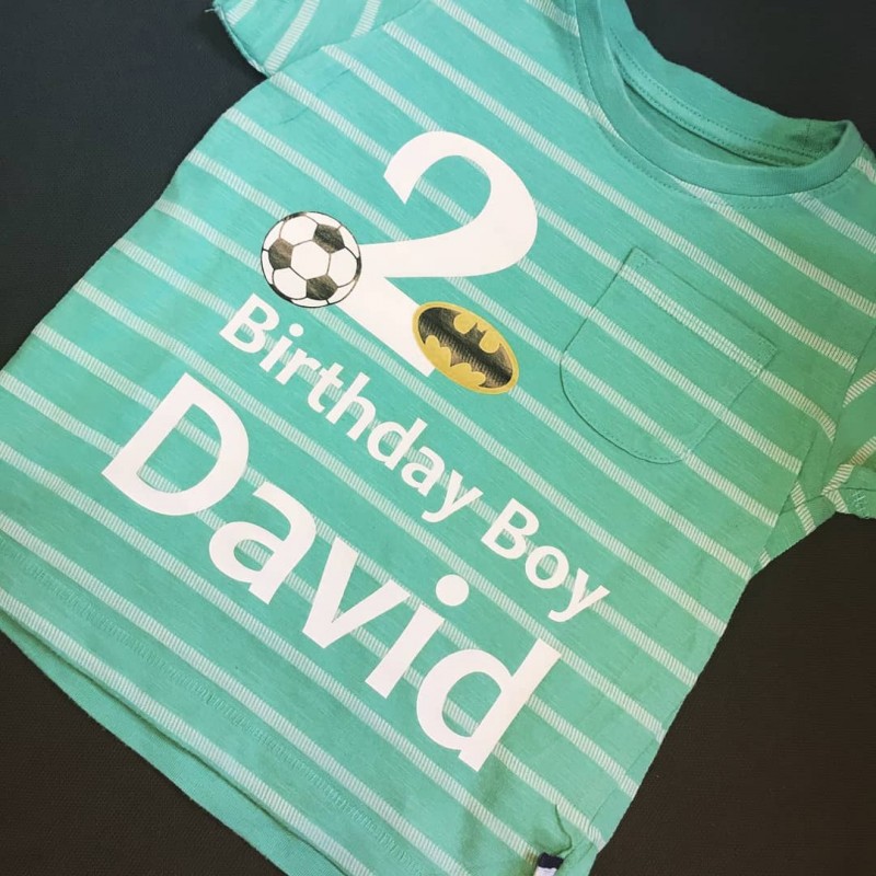 Personalised sports shirt for kids
